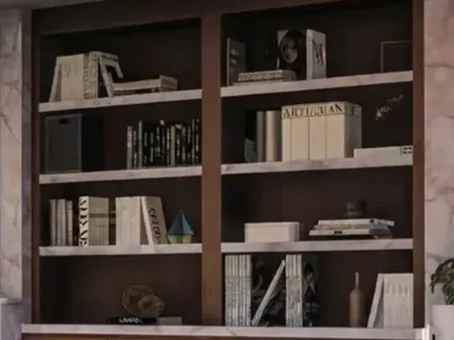 AI Image Upscaler: library books before